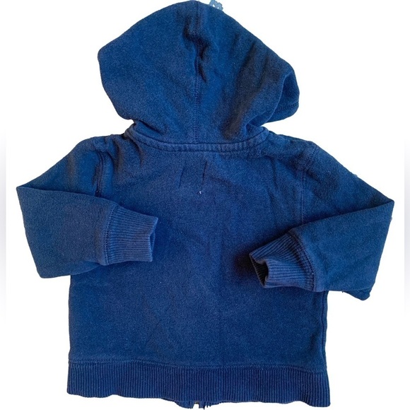 Old Navy Dark Blue Hooded Fleece Jacket - Picture 2 of 4
